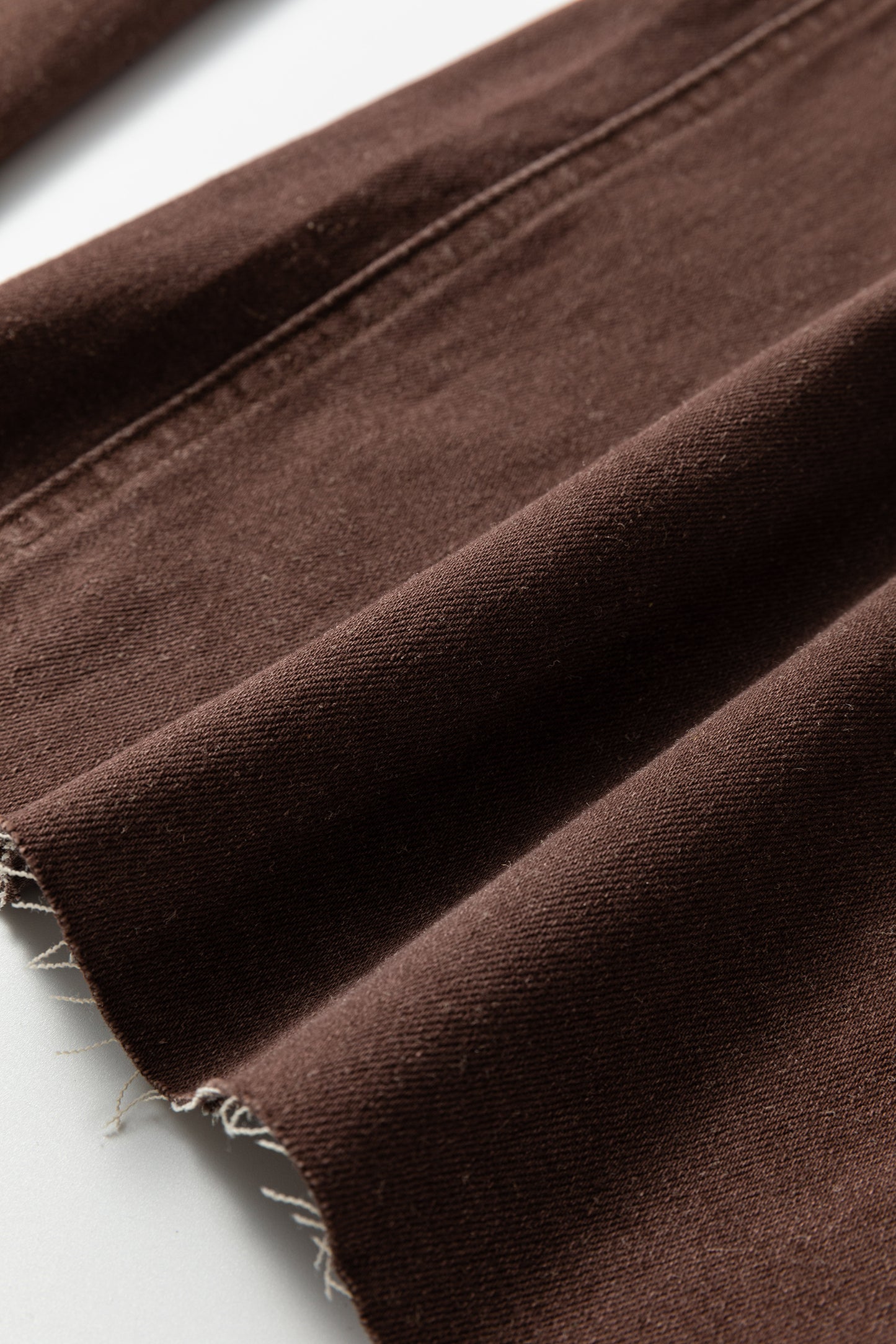 Dark Brown Retro Washed Patch Pocket Loose Jeans