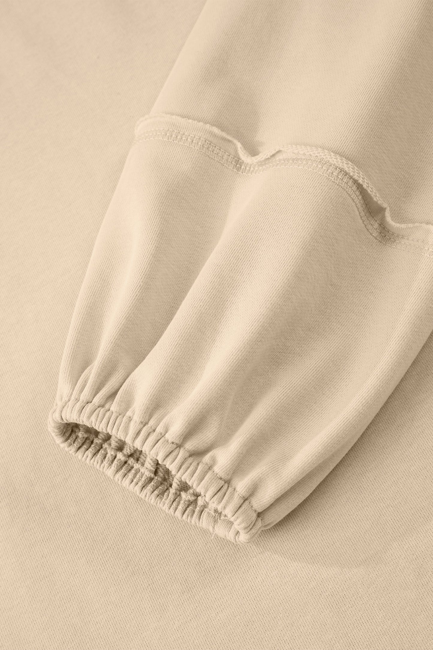 Orchid Petal Solid Color Raw Seam Patchwork Baggy Sweatshirt