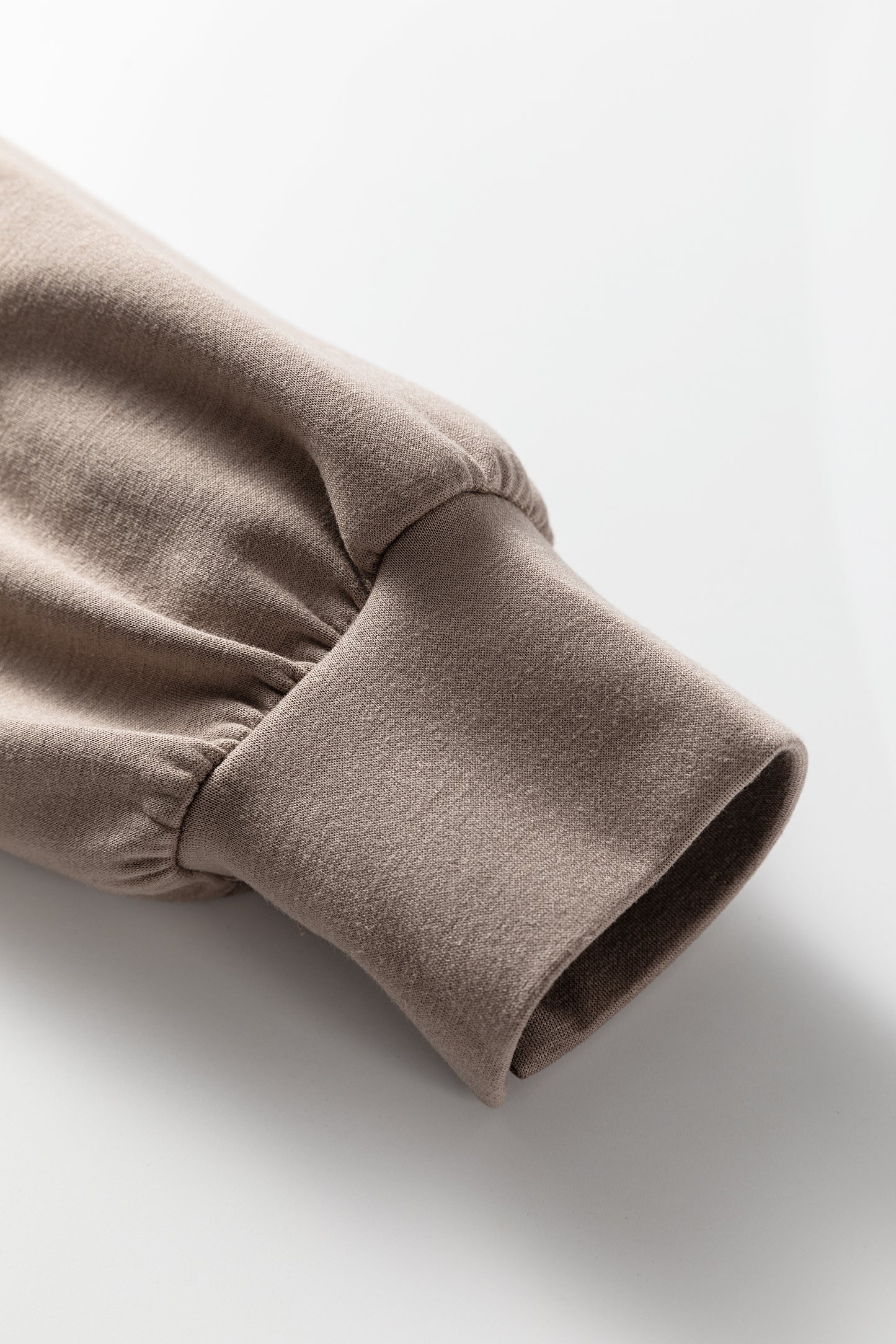 Black Zip Collar Long Sleeve Top Drawstring Pants Set