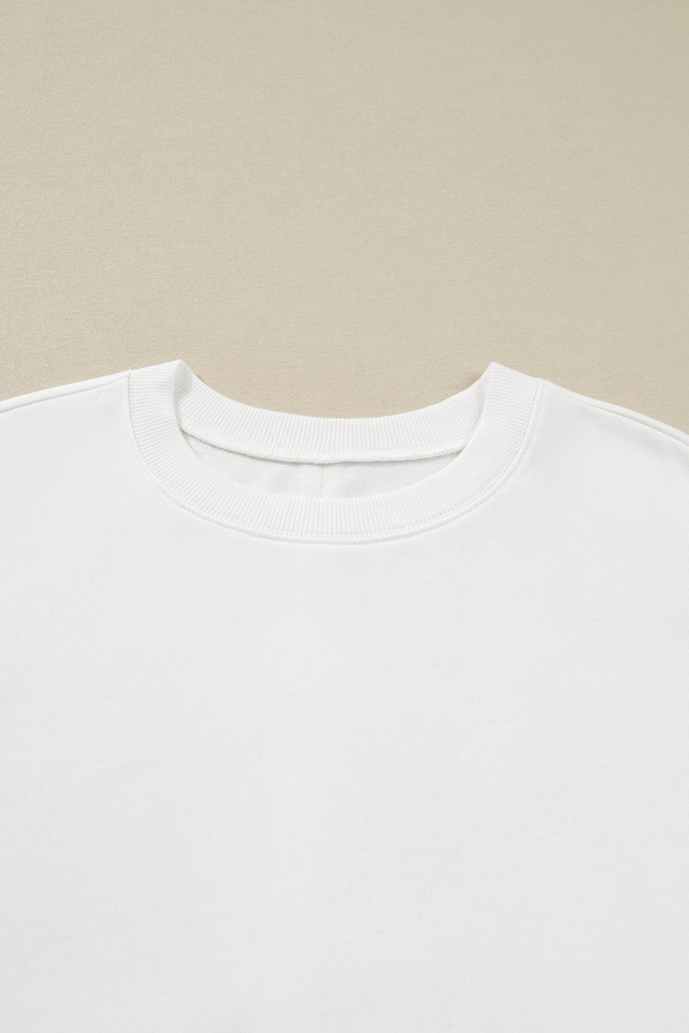 White Plus Size Exposed Seam Detail Contrast Dot Floral Patchwork Sleeve Sweatshirt