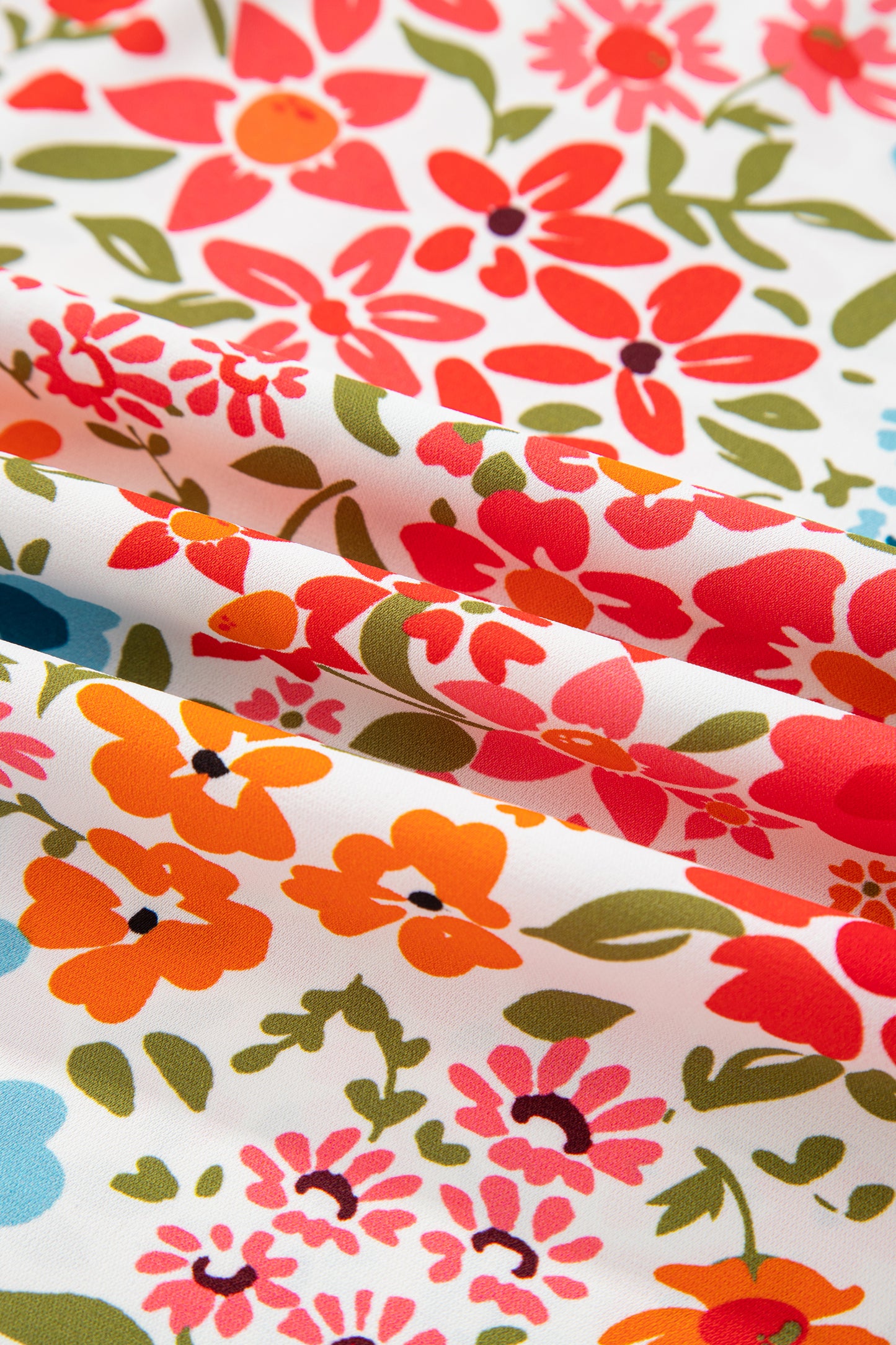 Pink Plus Size Button V Neck Leopard Print Puff Sleeve Loose Mini Dress