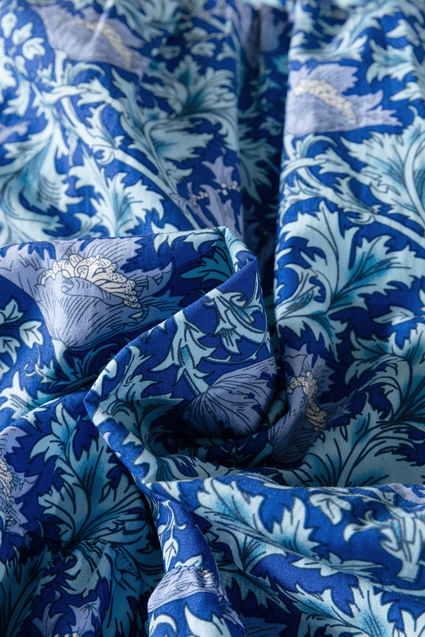 Brown Floral Printed Frilled V Neck Bracelet Sleeve Long Dress