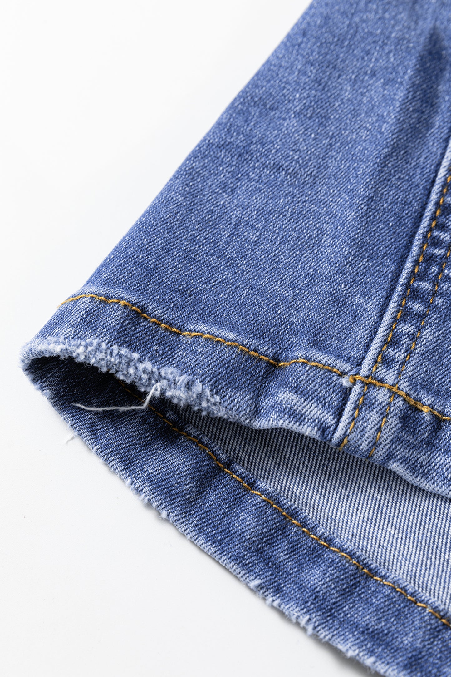 Myosotis Mid Rise Distressed Sneak Peek Straight Leg Jeans