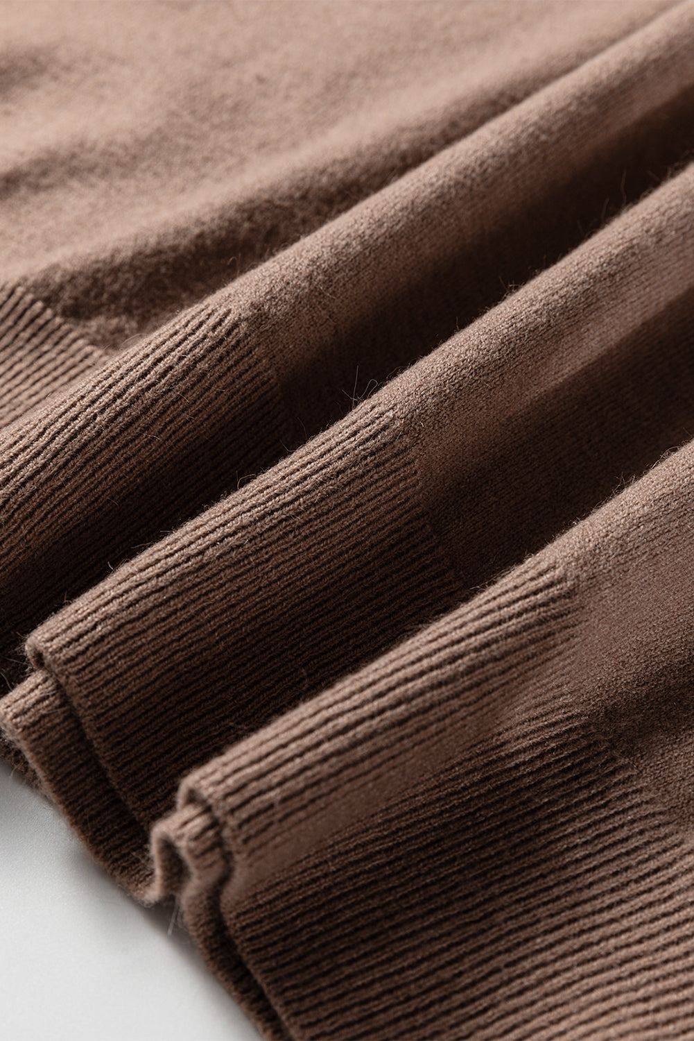 Gray Contrast Striped Trim V Neck Varsity Sweater