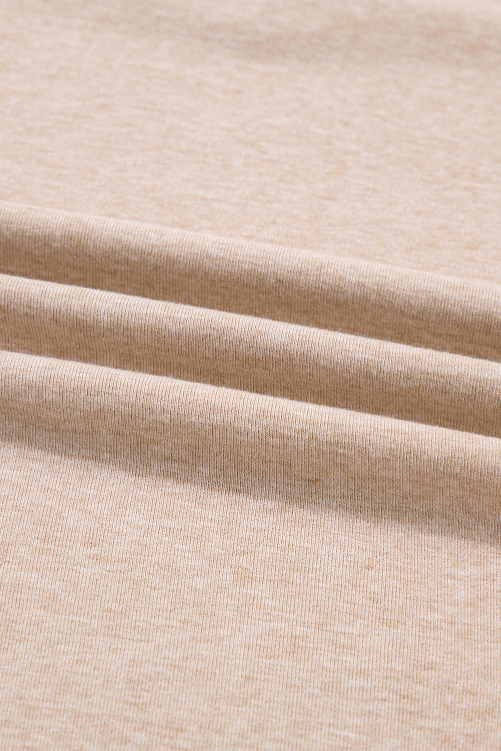 Parchment Leopard Patchwork V Neck Long Sleeve Plus Size Top