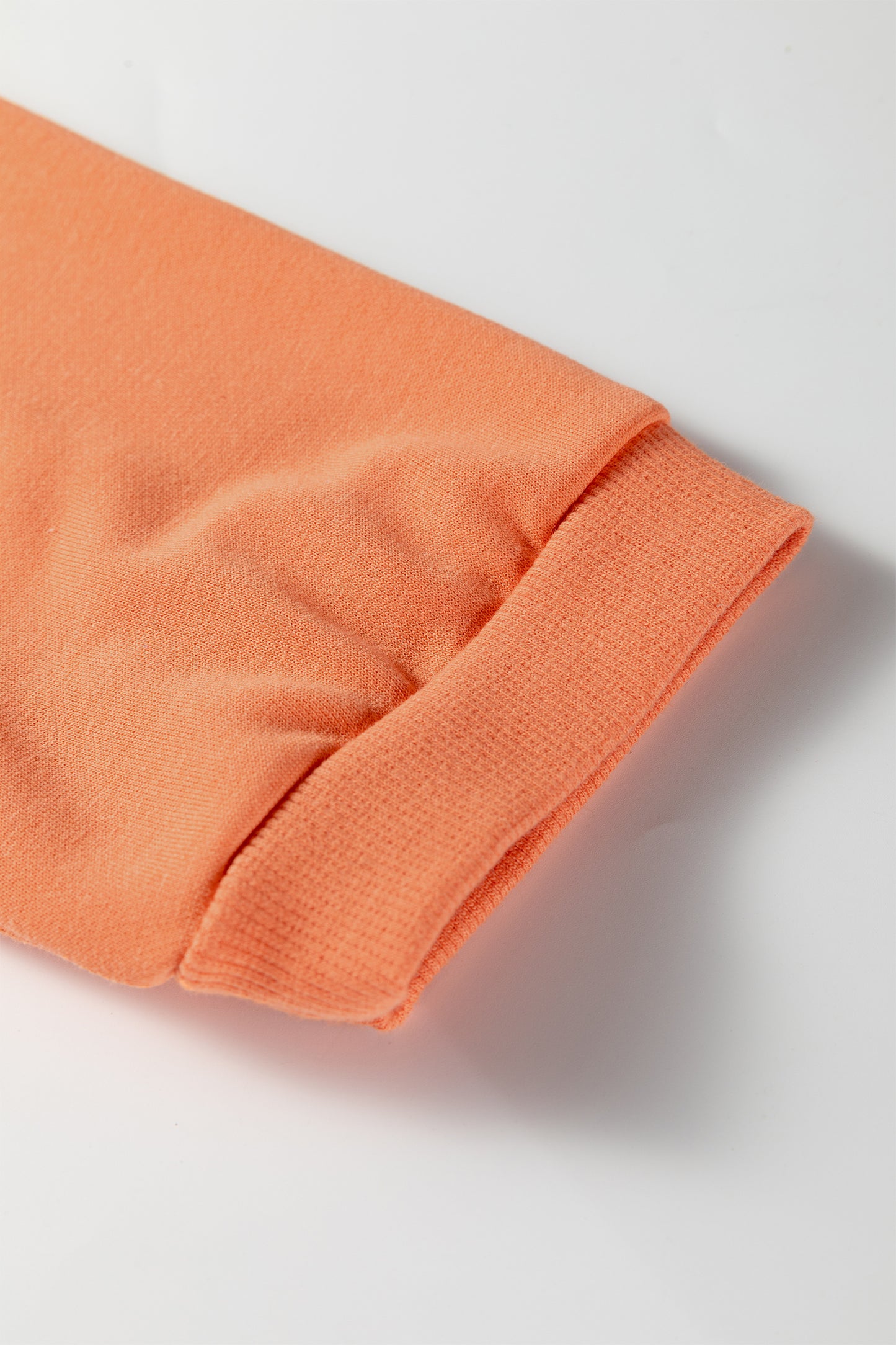 Fiery Red Floral Bow Patched Exposed Seam Patchwork Slit Baggy Sweatshirt