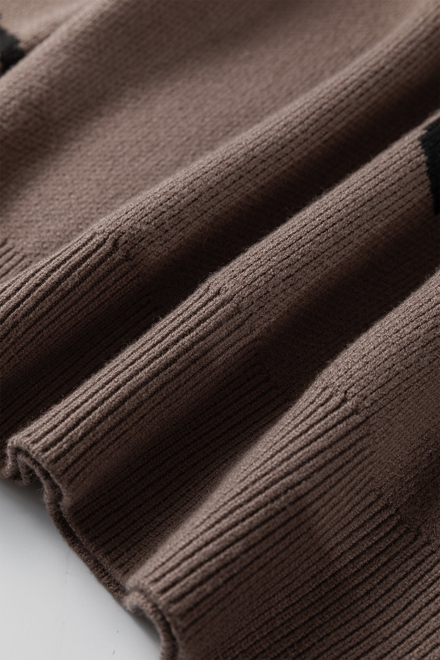 Beige Asymmetric Leopard Print Detail Drop Shoulder Sweater