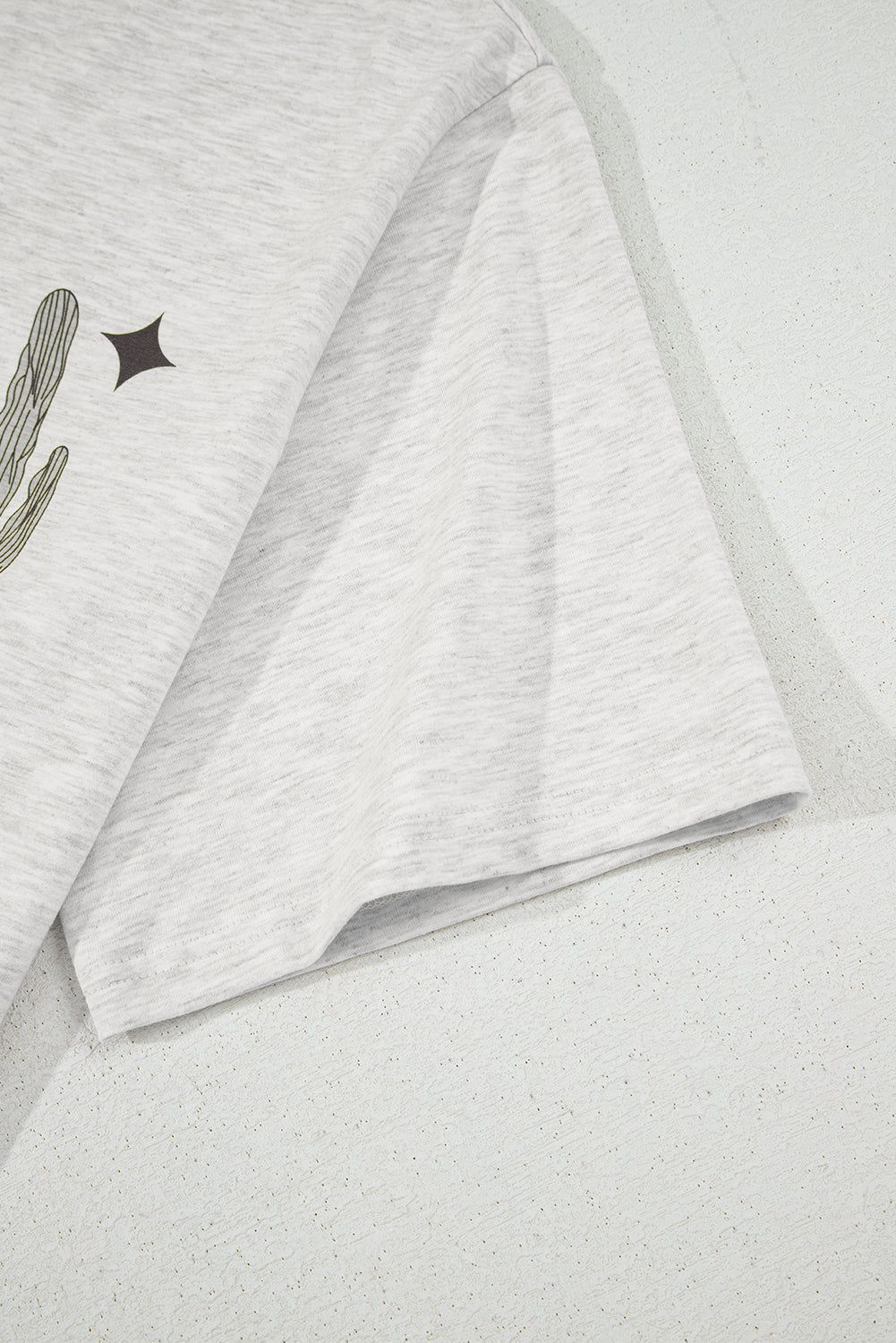 Light Grey Yee Haw Western Fashion Print Plus Size Tee