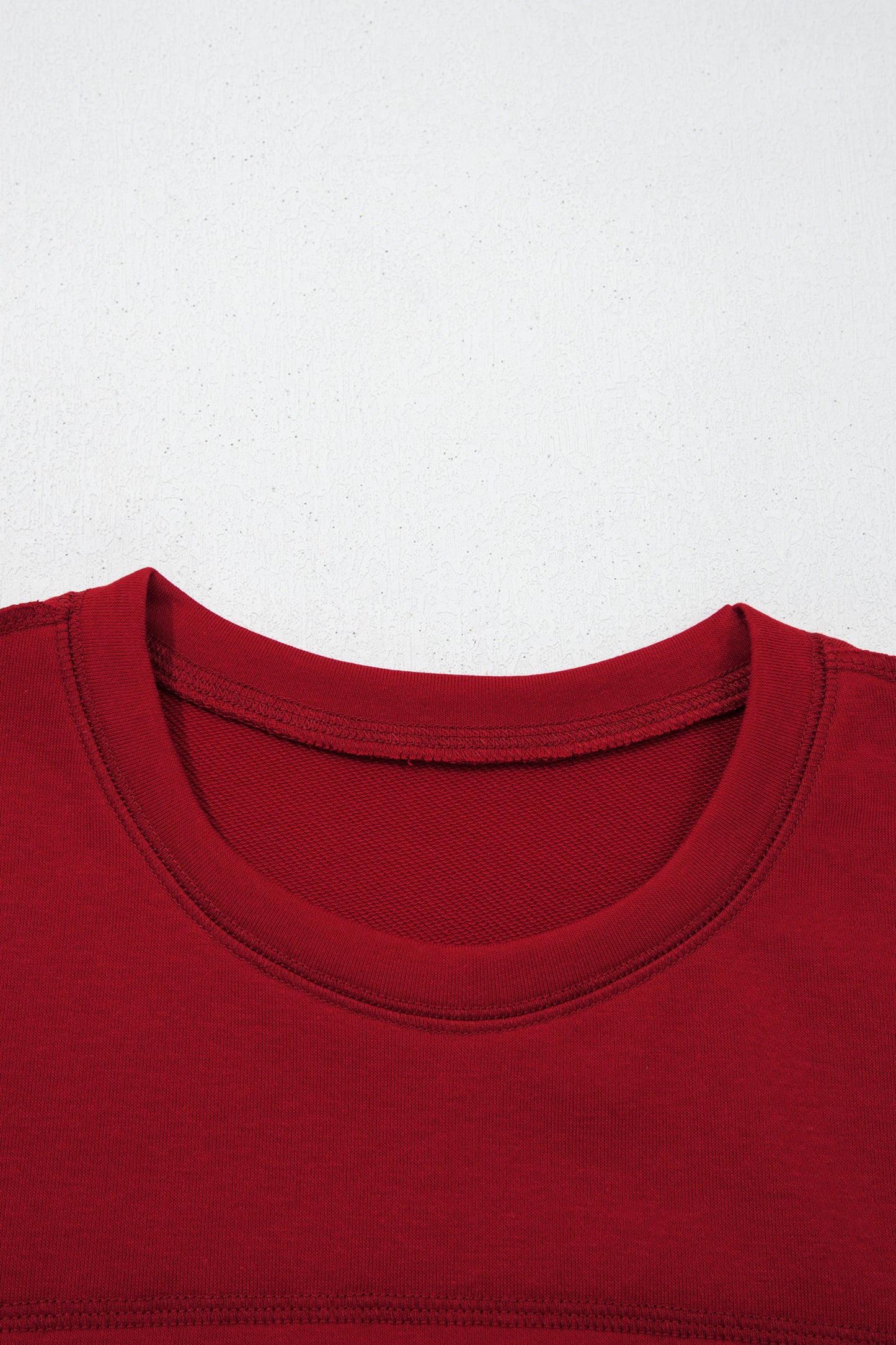 Racing Red Drop Shoulder Boxy Tee and Barrel Pants Set