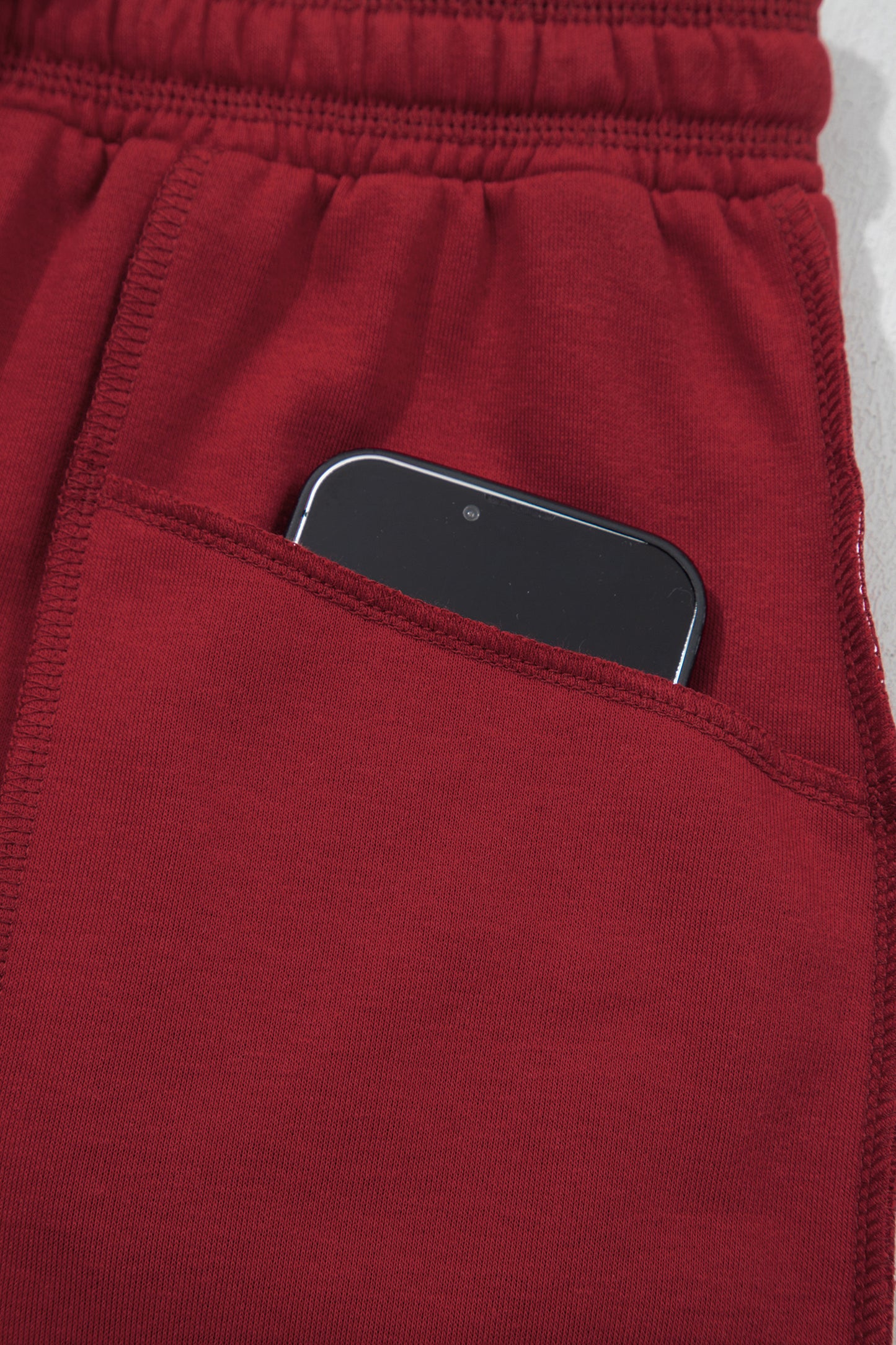 Racing Red Drop Shoulder Boxy Tee and Barrel Pants Set