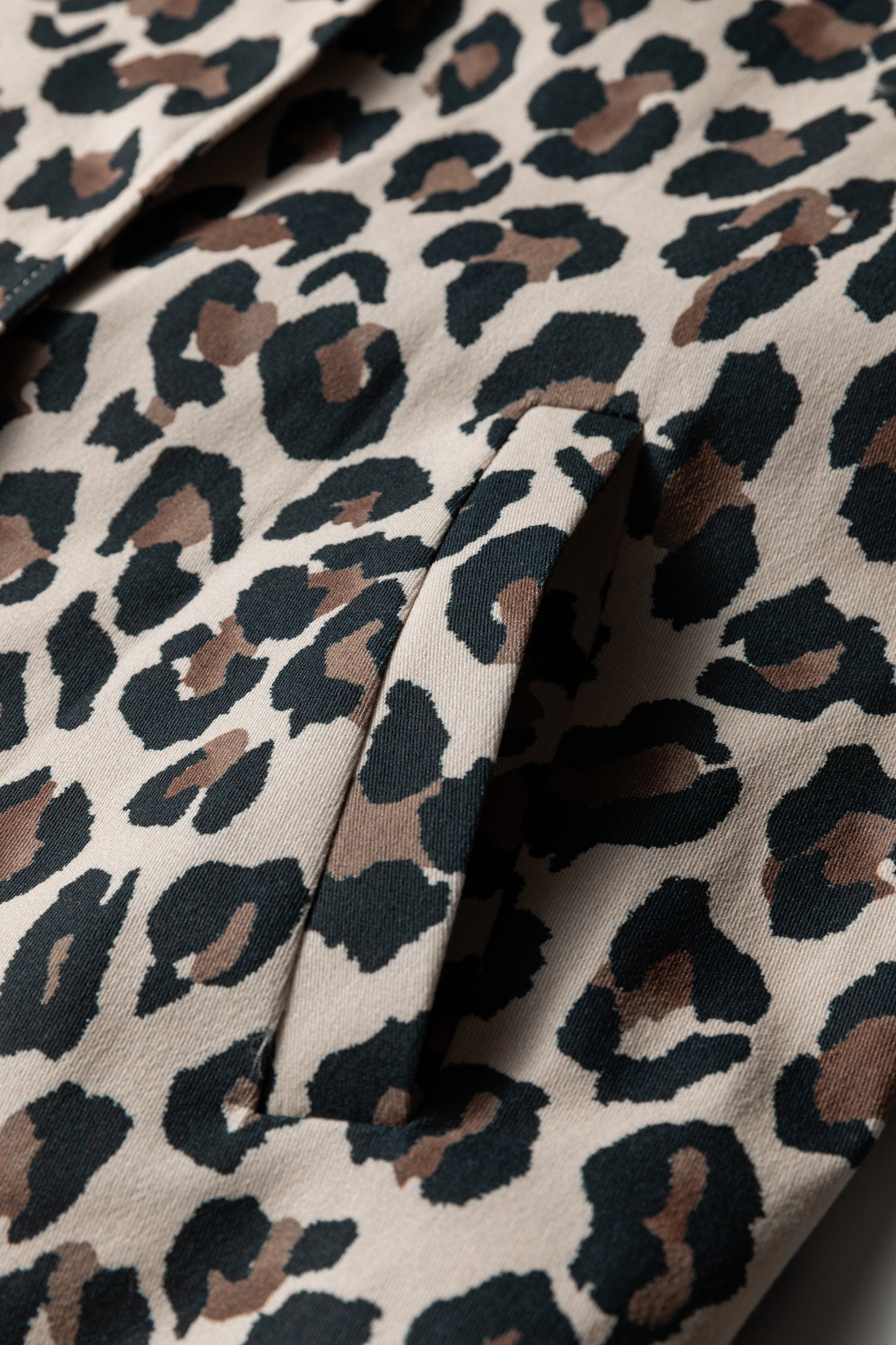 Brown Leopard Open Front Jacket Vest