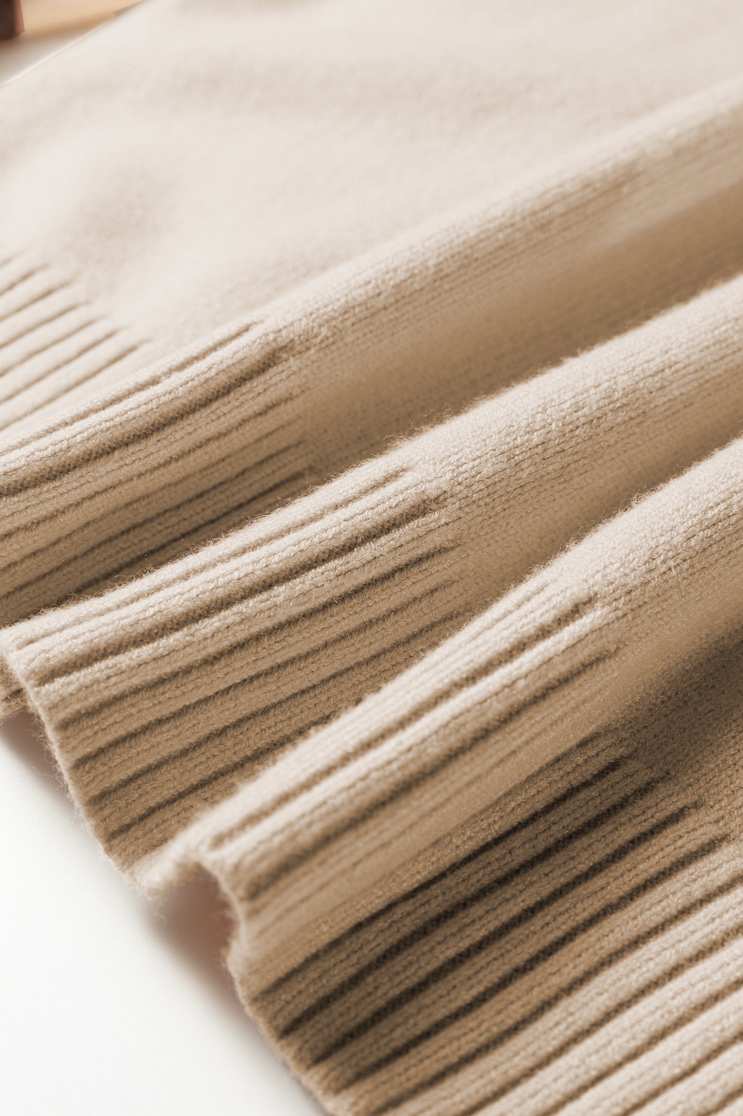 Parchment Colorblock Zipped Collared Pullover Sweater